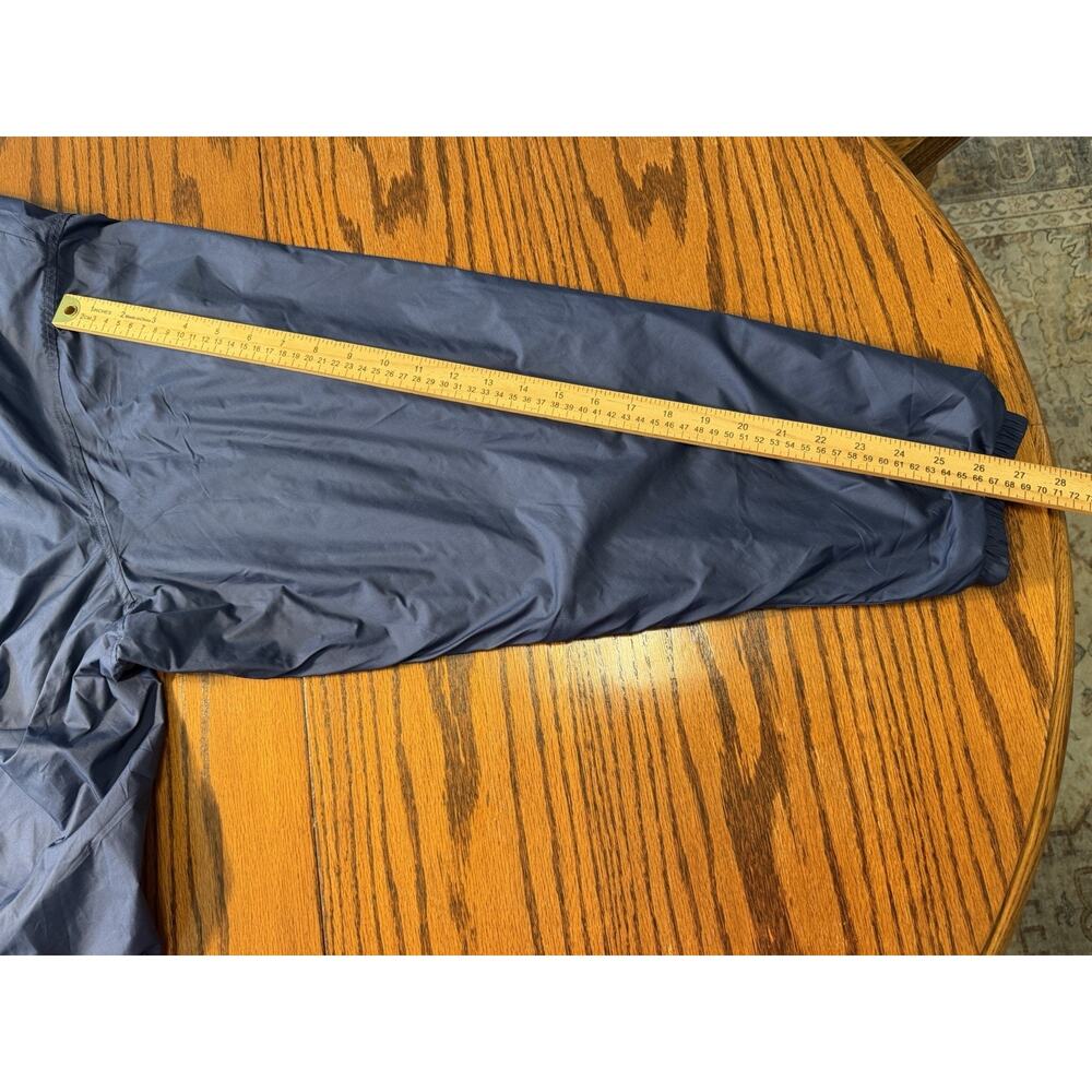 Men's Nike Big & Tall Navy Blue Club Coaches Jacket Size 4XL-Tall Classic Snap - Picture 5 of 7